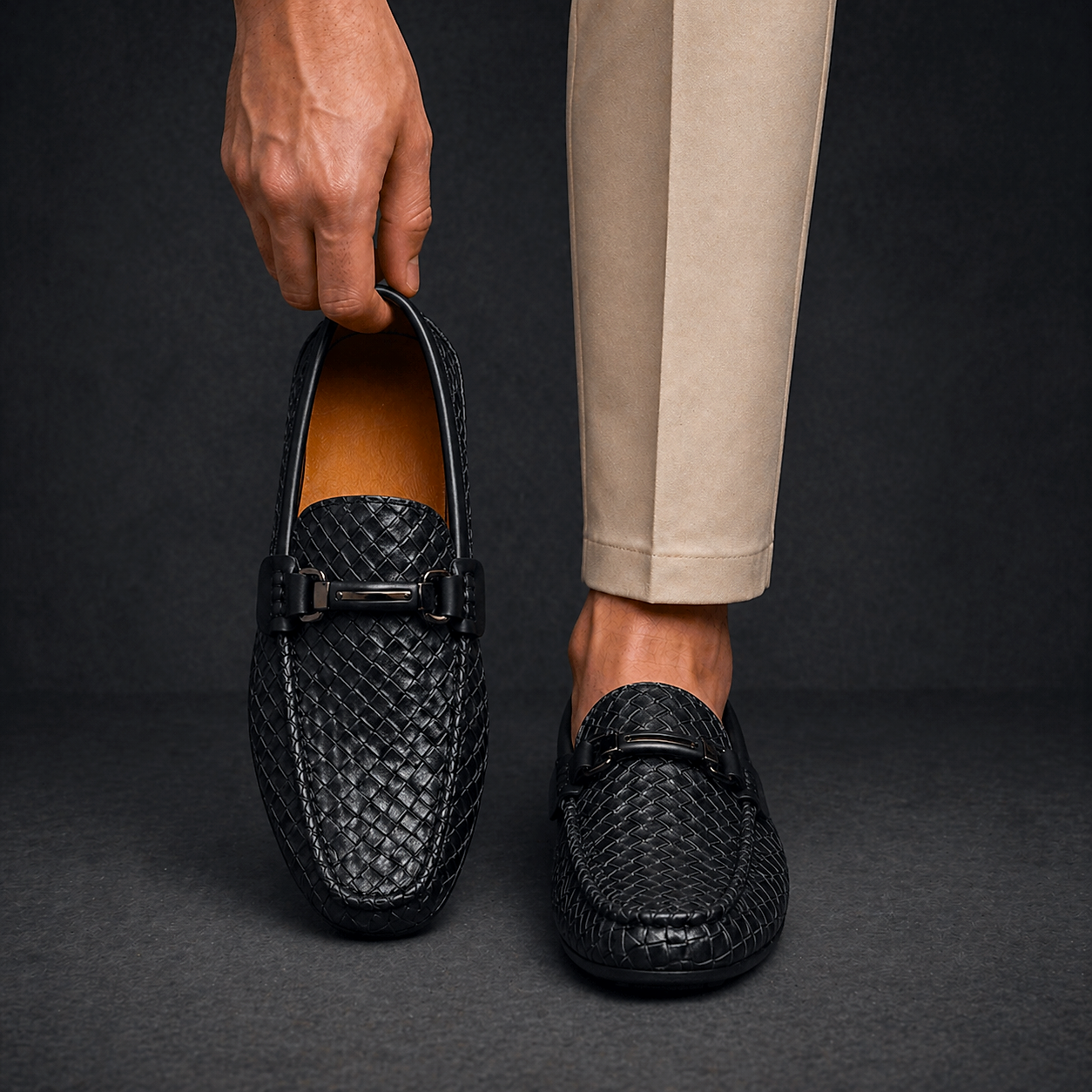 Mocassins Tressés