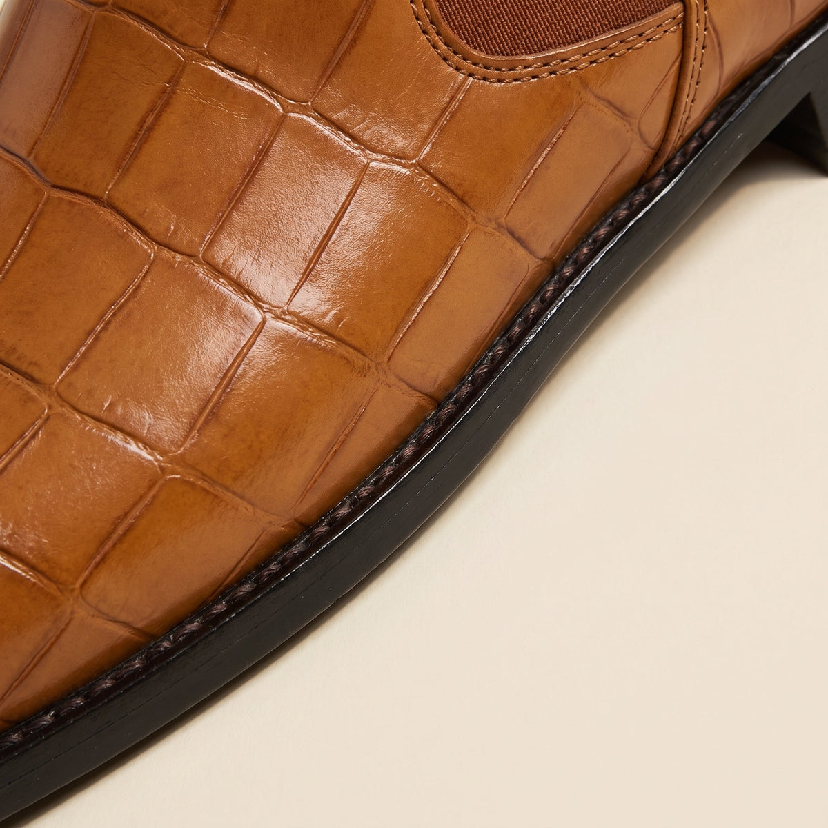 Bottines Chelsea Effet Croco
