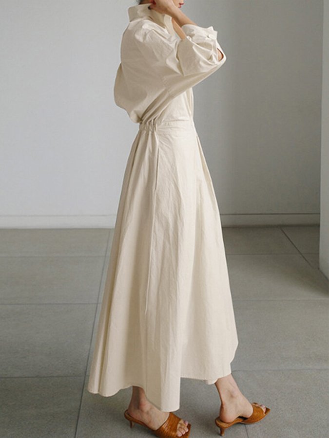 Vestido Cuello Polo Línea A
