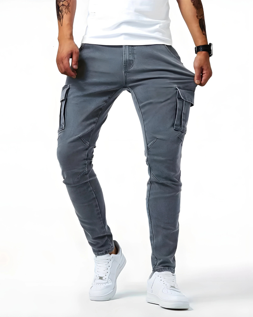 Pantalón Cargo Elástico Premium
