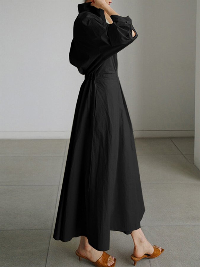 Vestido Cuello Polo Línea A