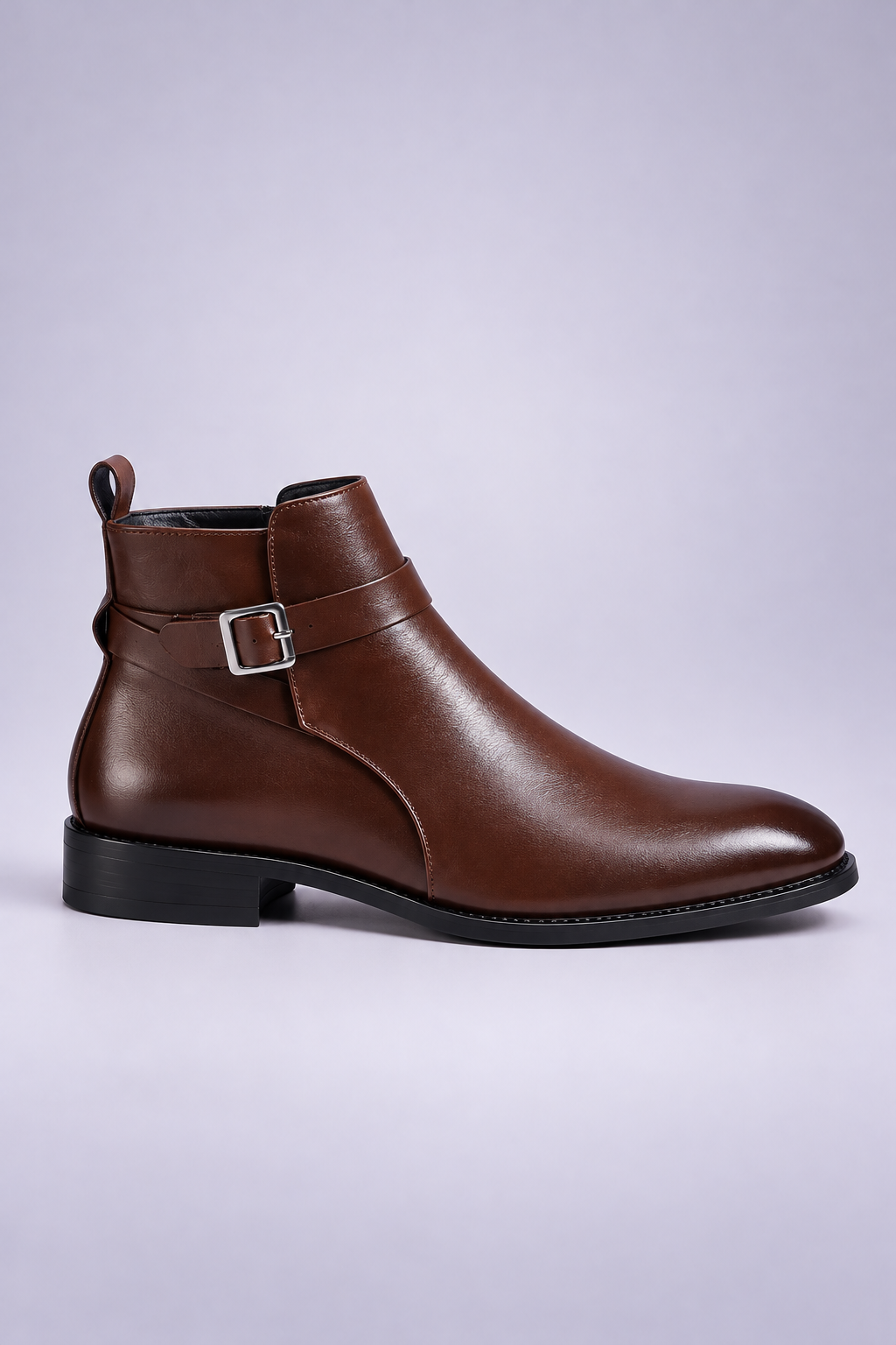 Bottines Zippées à Boucle