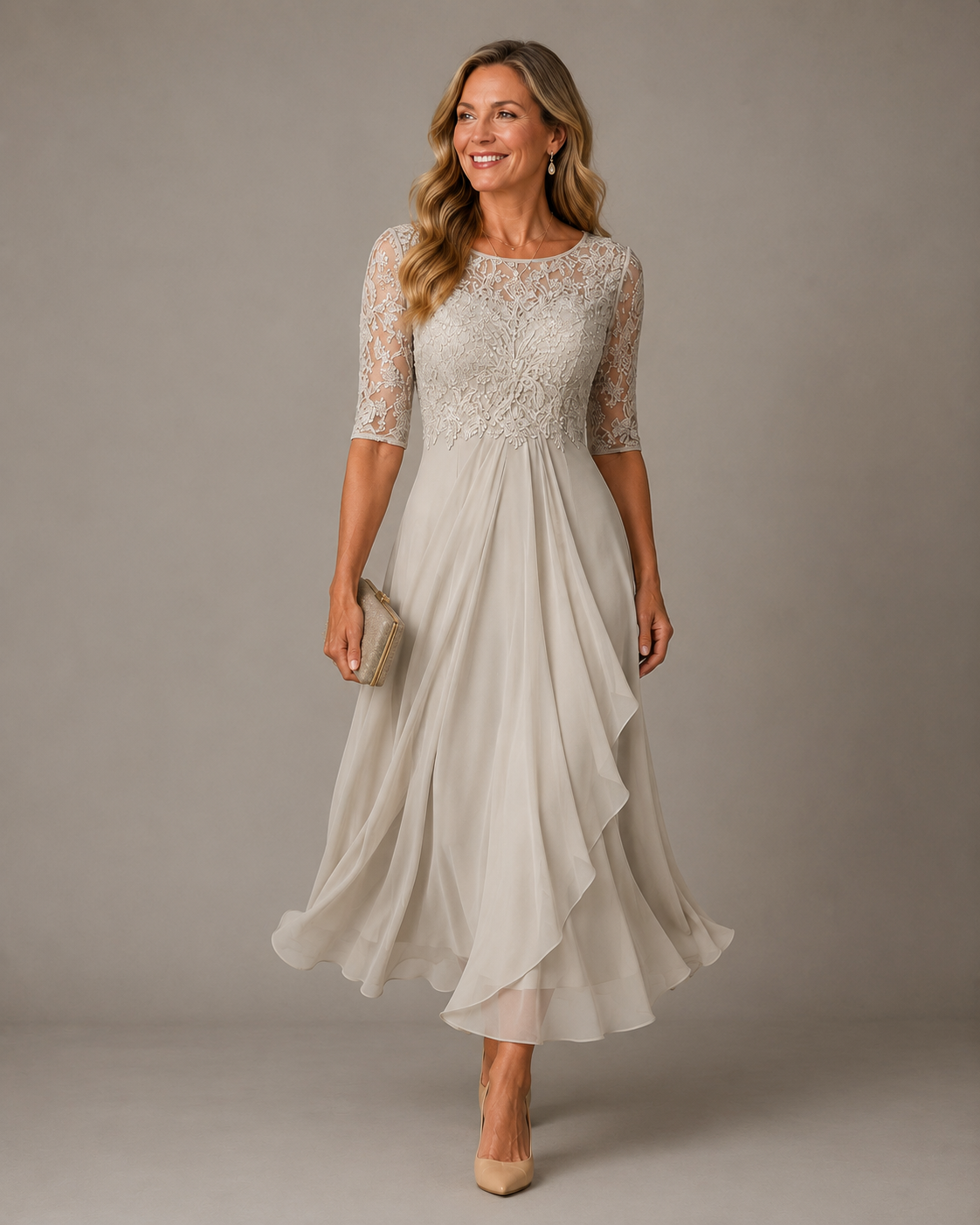 Robe Midi Buste Dentelle