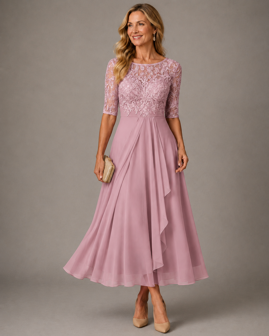 Robe Midi Buste Dentelle