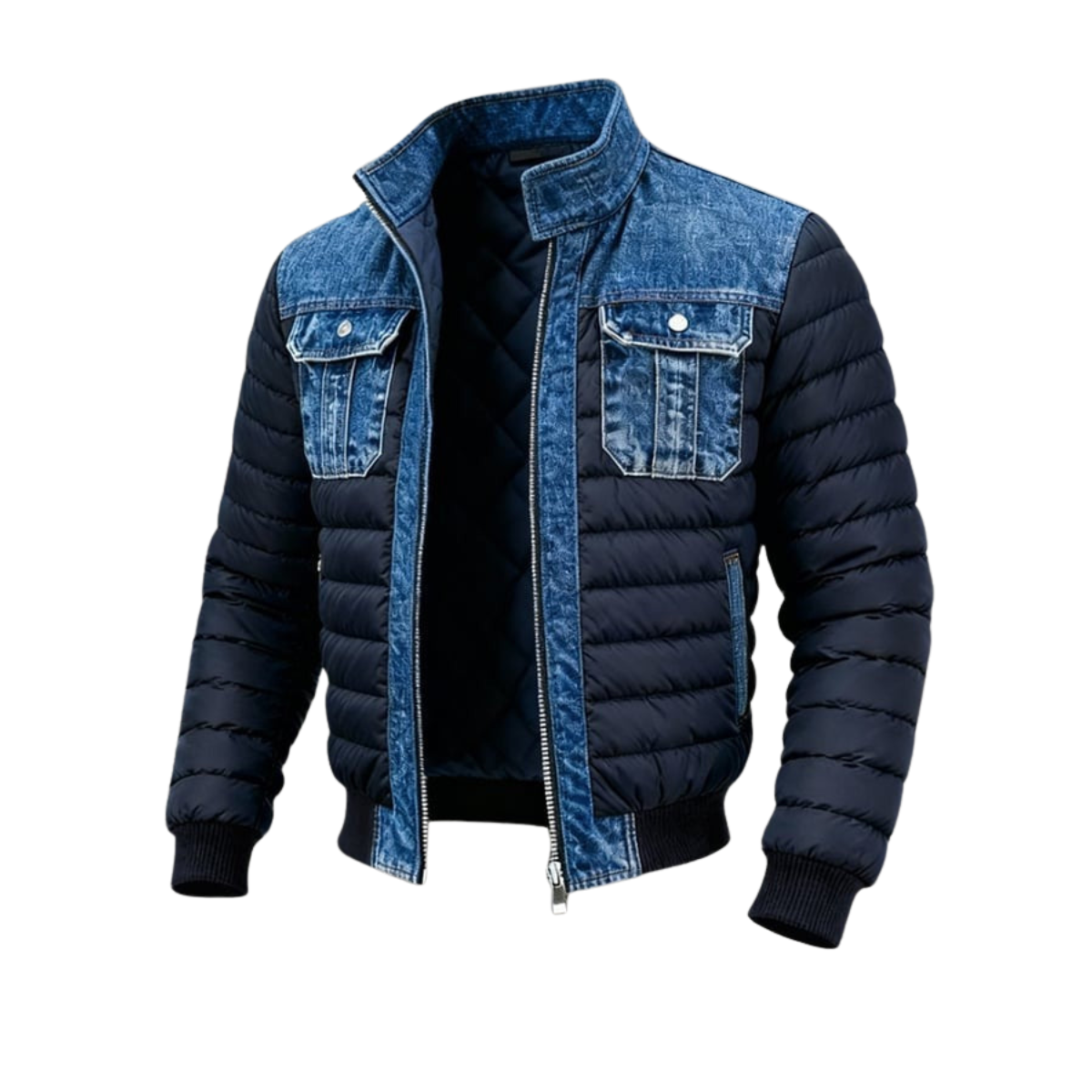 Chaqueta de Denim Acolchada