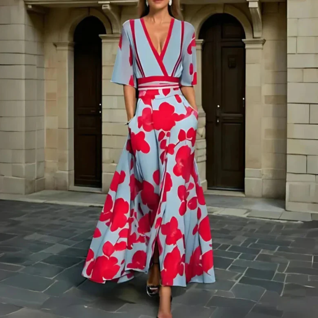 Vestido Cruzado Floral