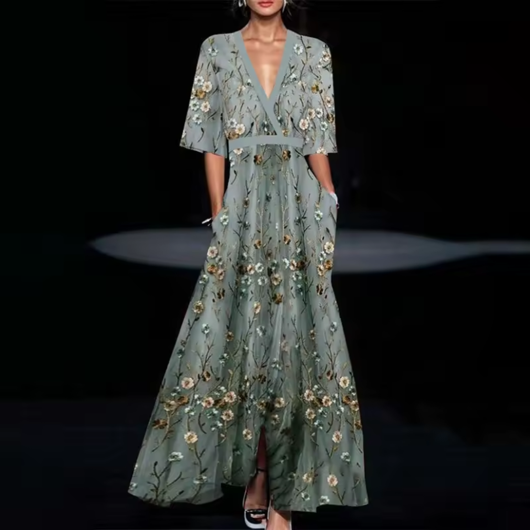 Vestido Cruzado Floral