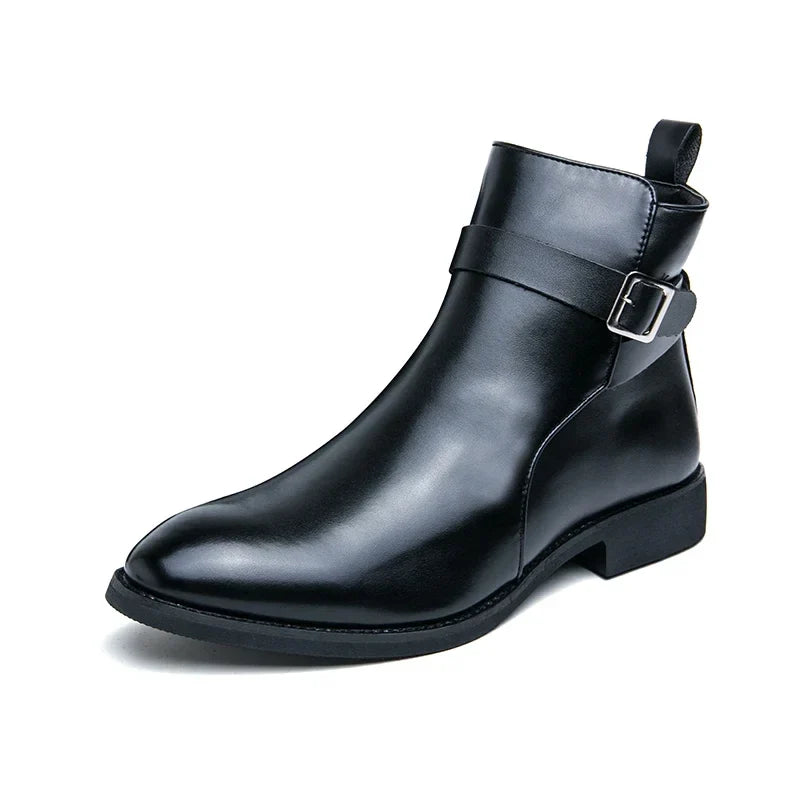 Bottines Zippées à Boucle