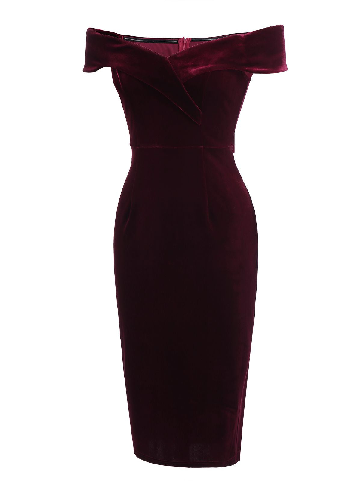 Vestido Ajustado De Terciopelo