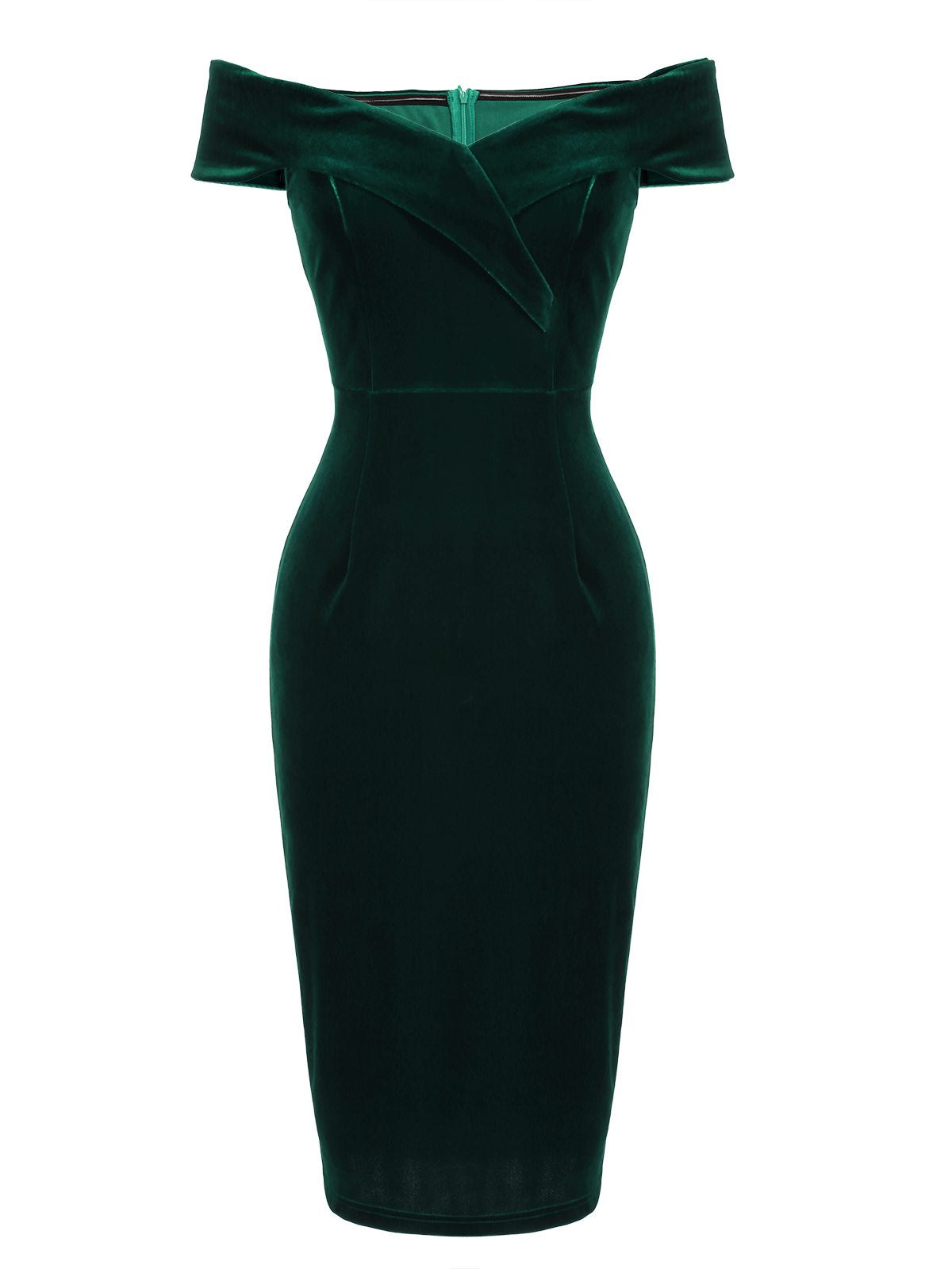 Vestido Ajustado De Terciopelo