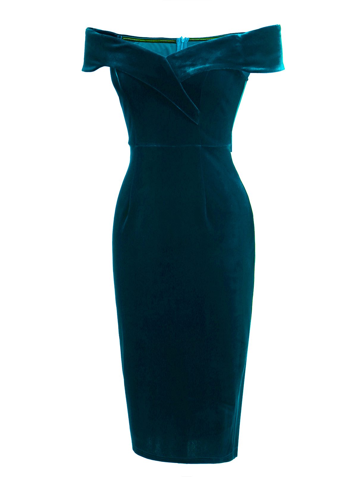 Vestido Ajustado De Terciopelo