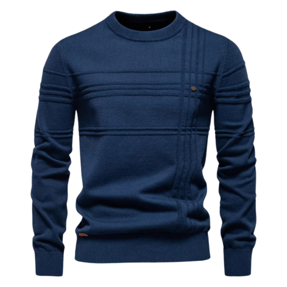 Elegante Jersey Con Diseño De Cuadros