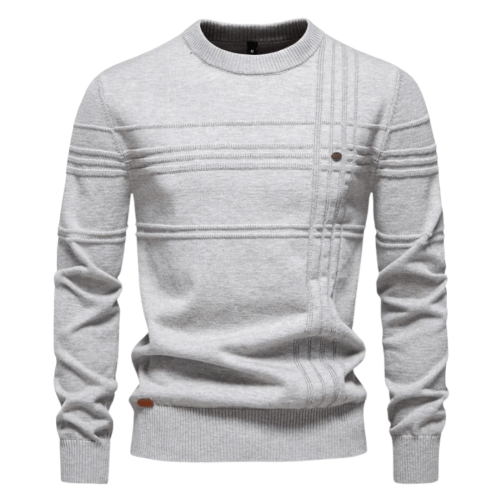 Elegante Jersey Con Diseño De Cuadros