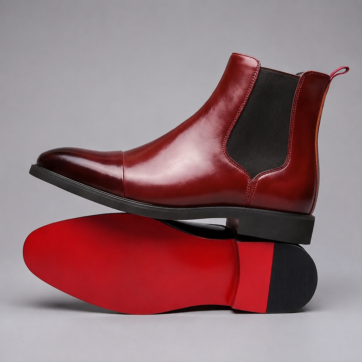 Bottines Chelsea Semelle Rouge