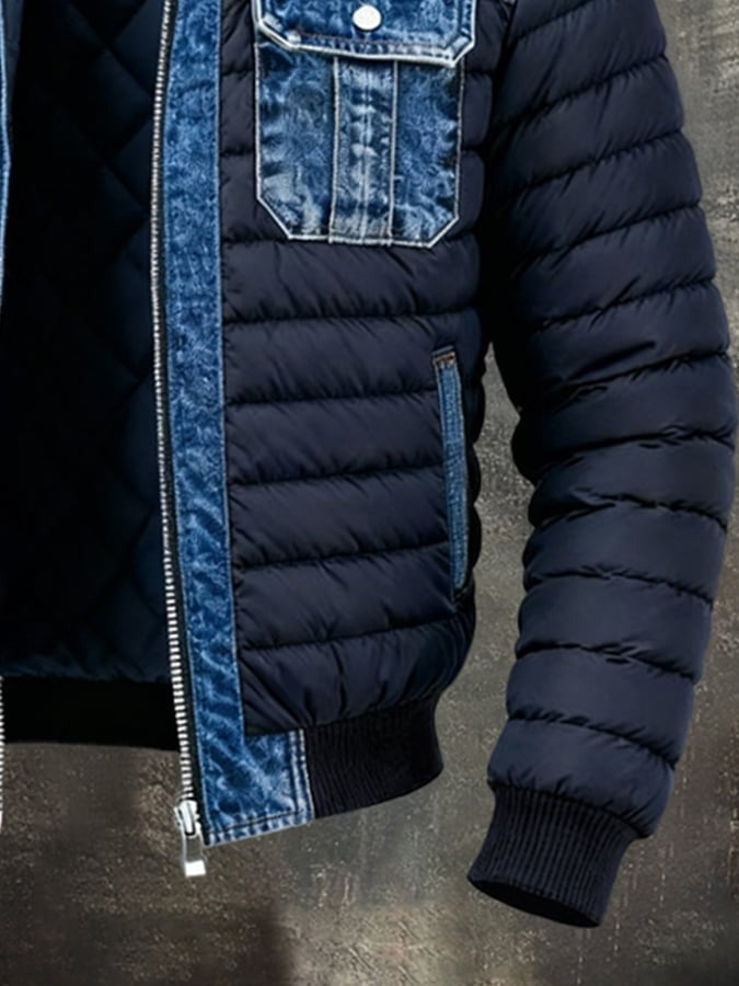 Chaqueta de Denim Acolchada