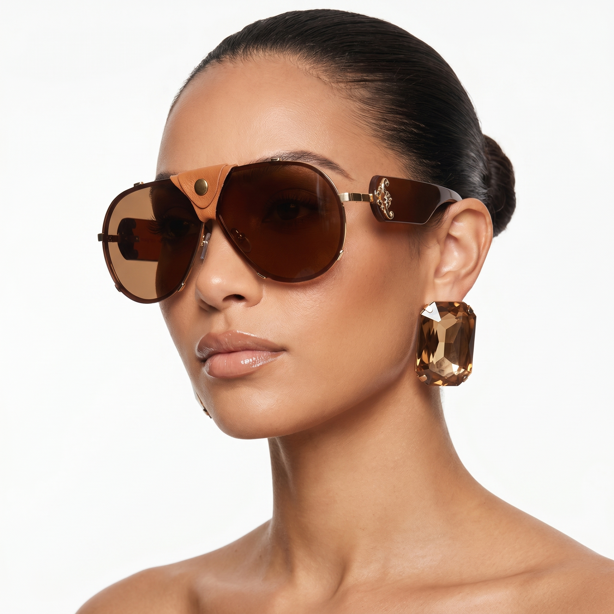 Lunettes de Soleil Aviateur Cache-Nez