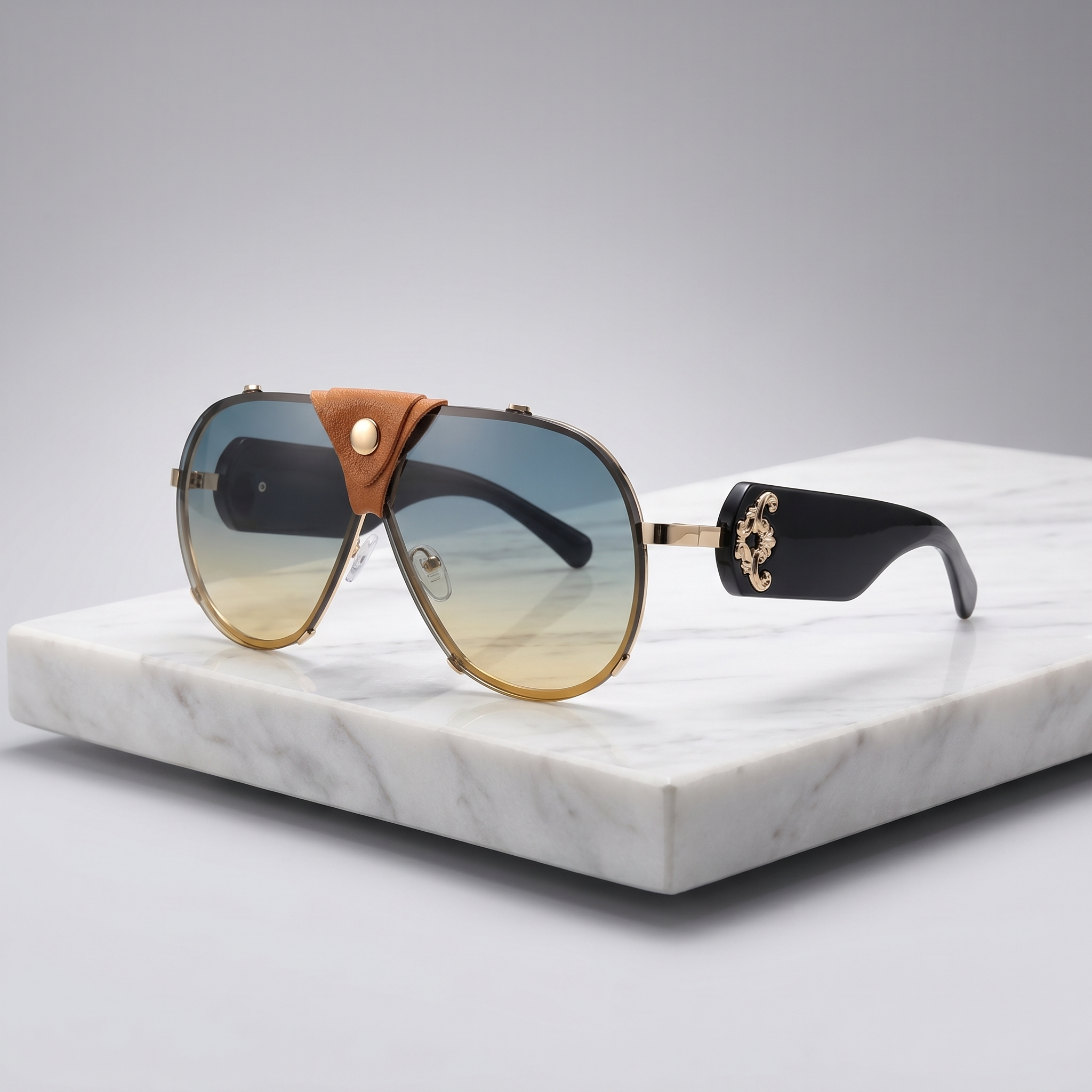 Lunettes de Soleil Aviateur Cache-Nez