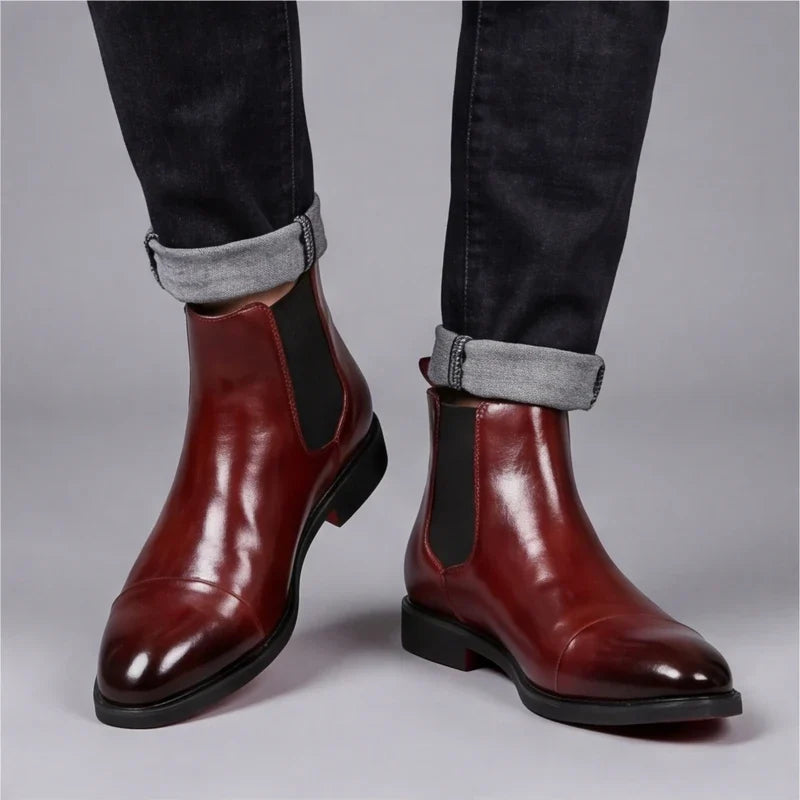 Bottines Chelsea Semelle Rouge