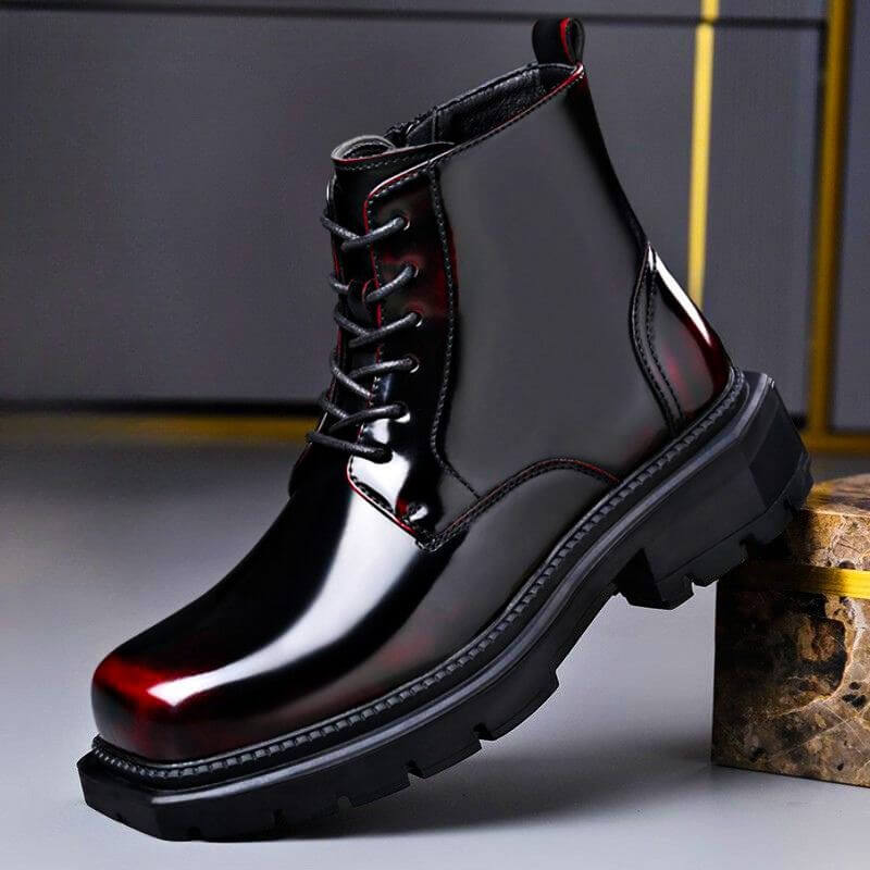 Bottines Vernies Semelle Crantée