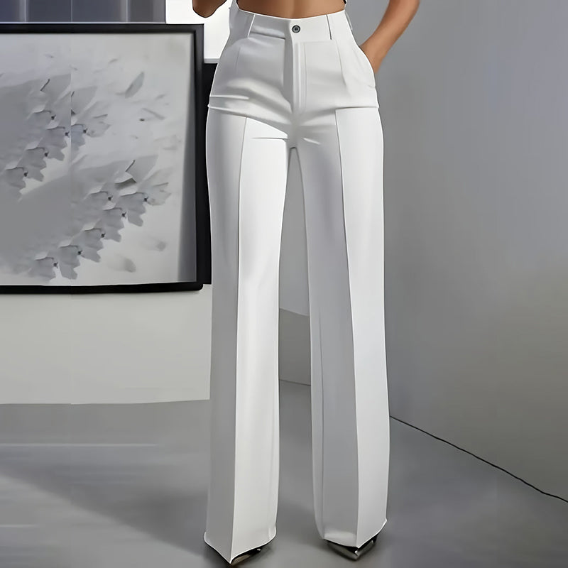 Pantalón De Traje De Cintura Alta