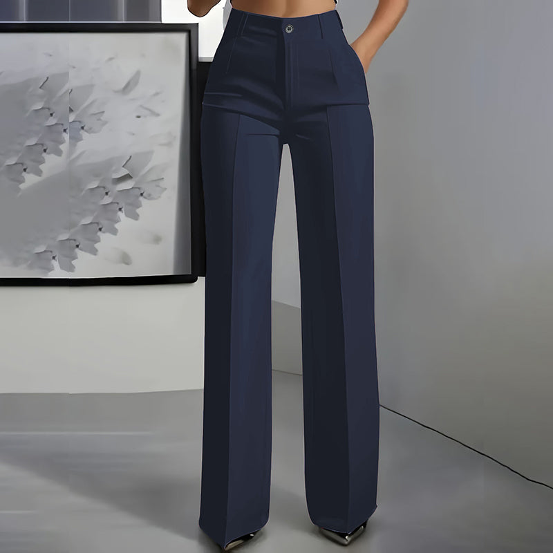 Pantalón De Traje De Cintura Alta