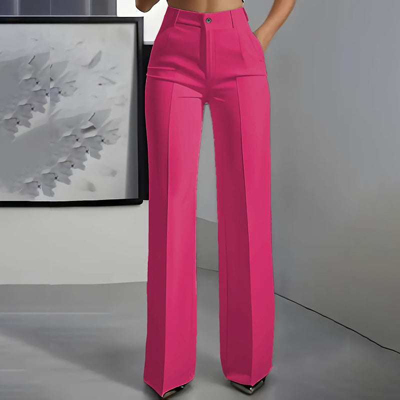 Pantalón De Traje De Cintura Alta