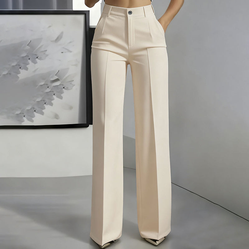 Pantalón De Traje De Cintura Alta