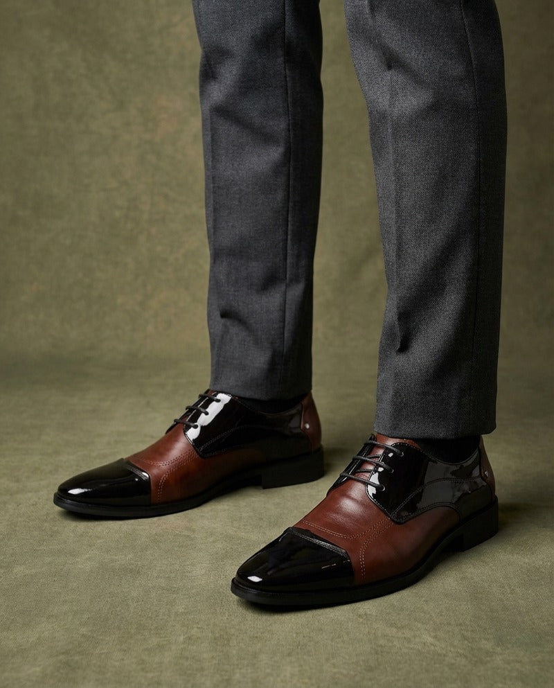 Derbies Bicolores Bout Verni