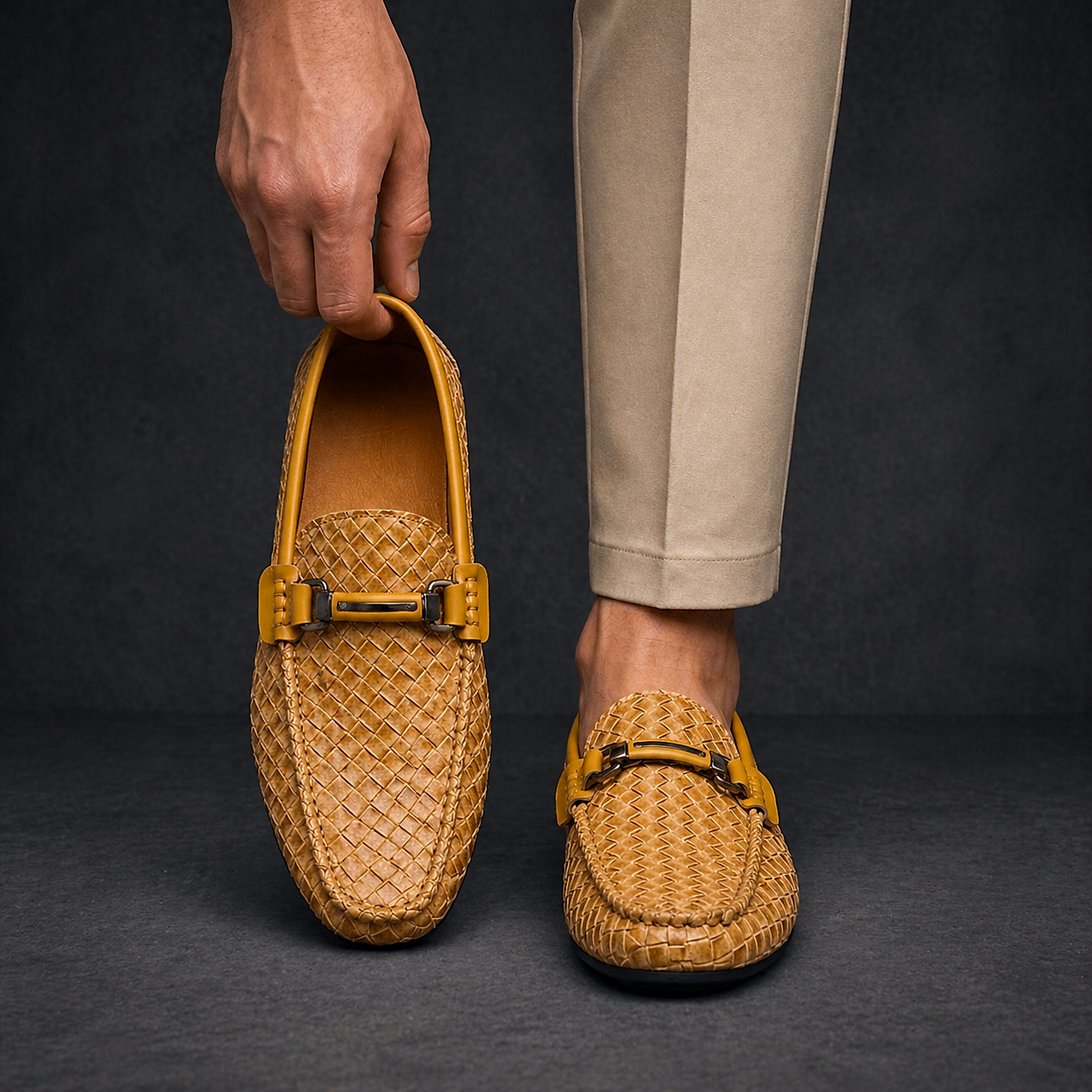 Mocassins Tressés