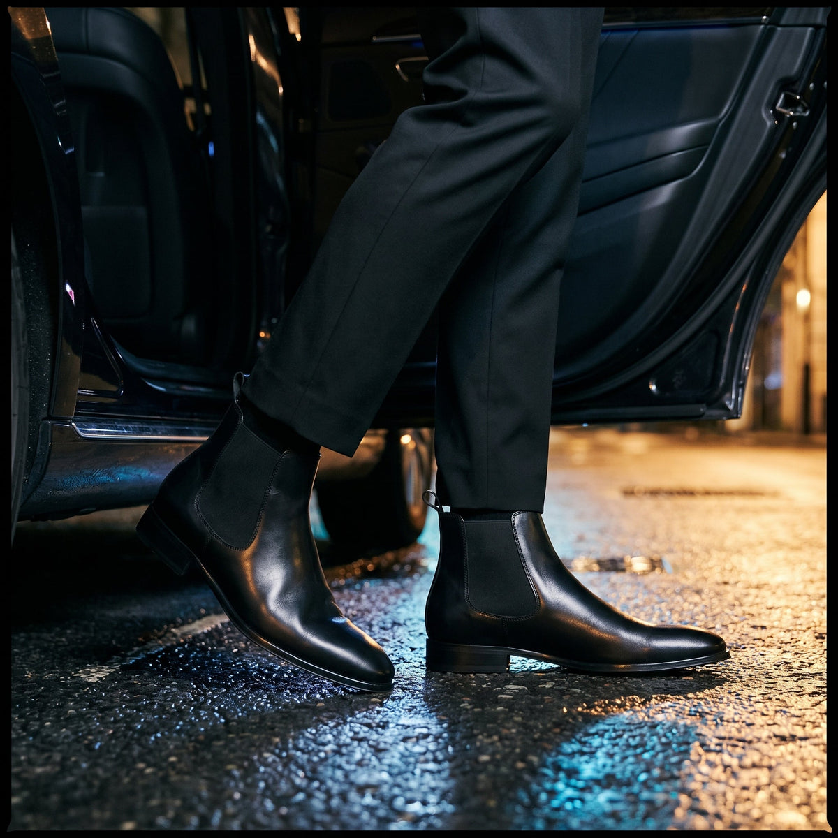 Bottines Chelsea Effet Croco