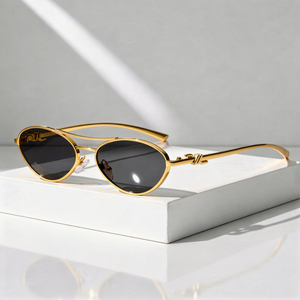Lunettes de Soleil Ovales Métal