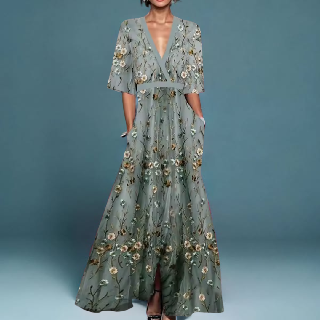 Vestido Cruzado Floral