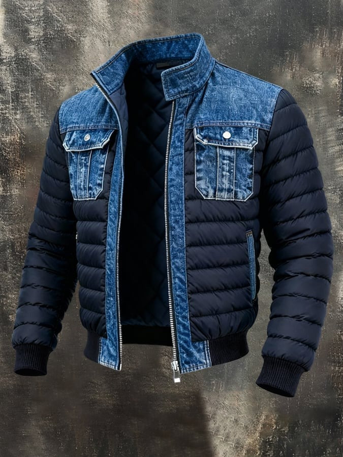 Chaqueta de Denim Acolchada