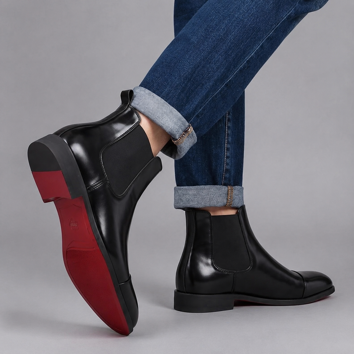Bottines Chelsea Semelle Rouge