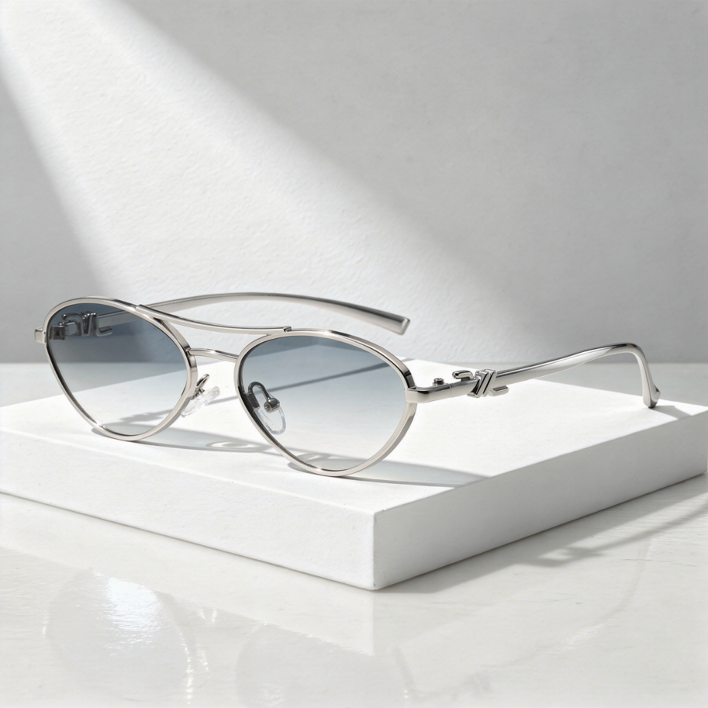 Lunettes de Soleil Ovales Métal