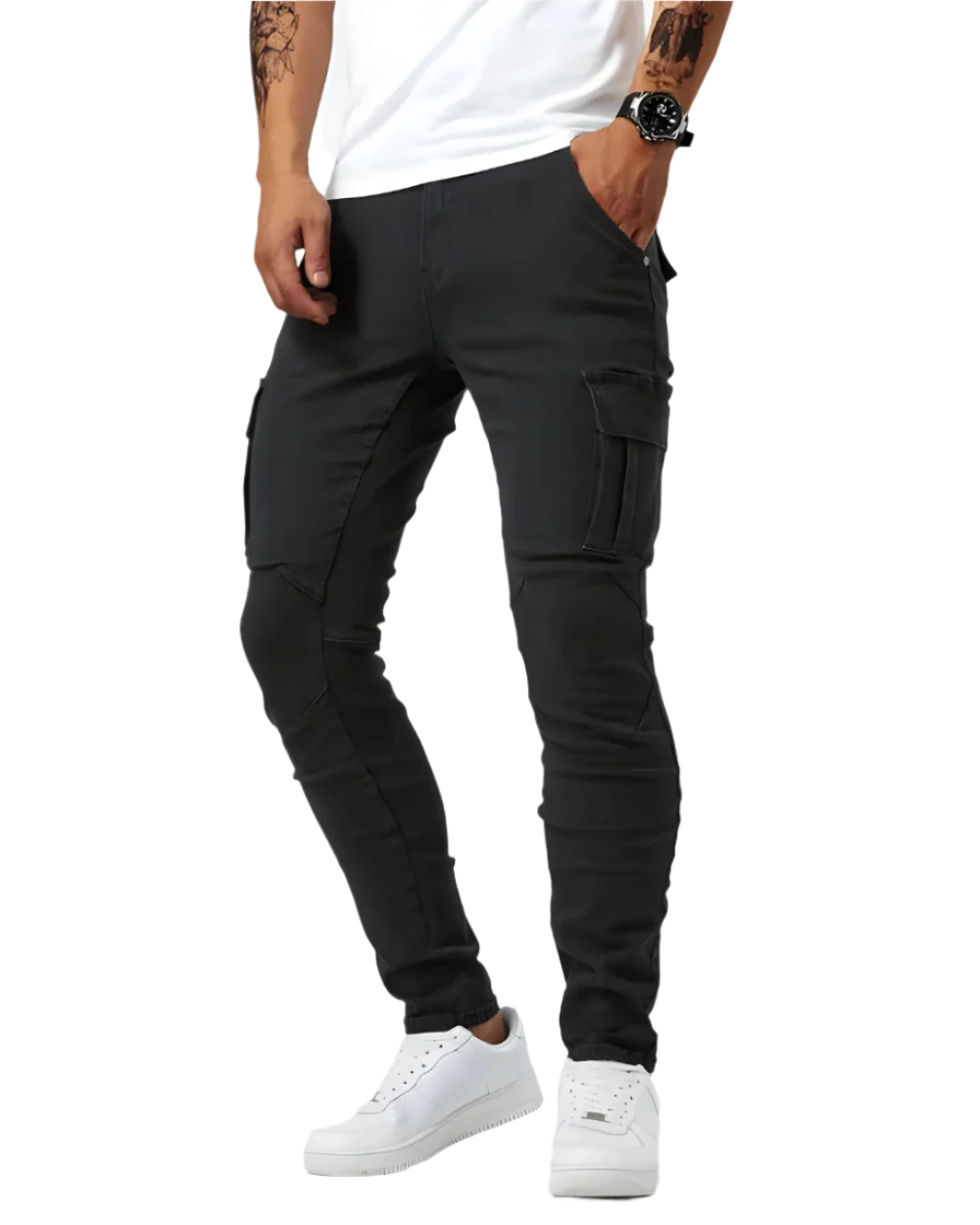 Pantalón Cargo Elástico Premium