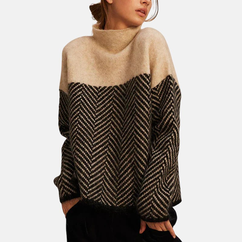 Jersey de Punto con Diseño de Espiga