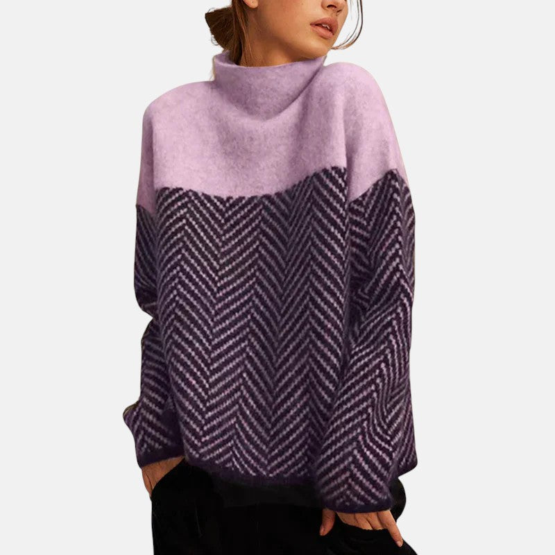 Jersey de Punto con Diseño de Espiga