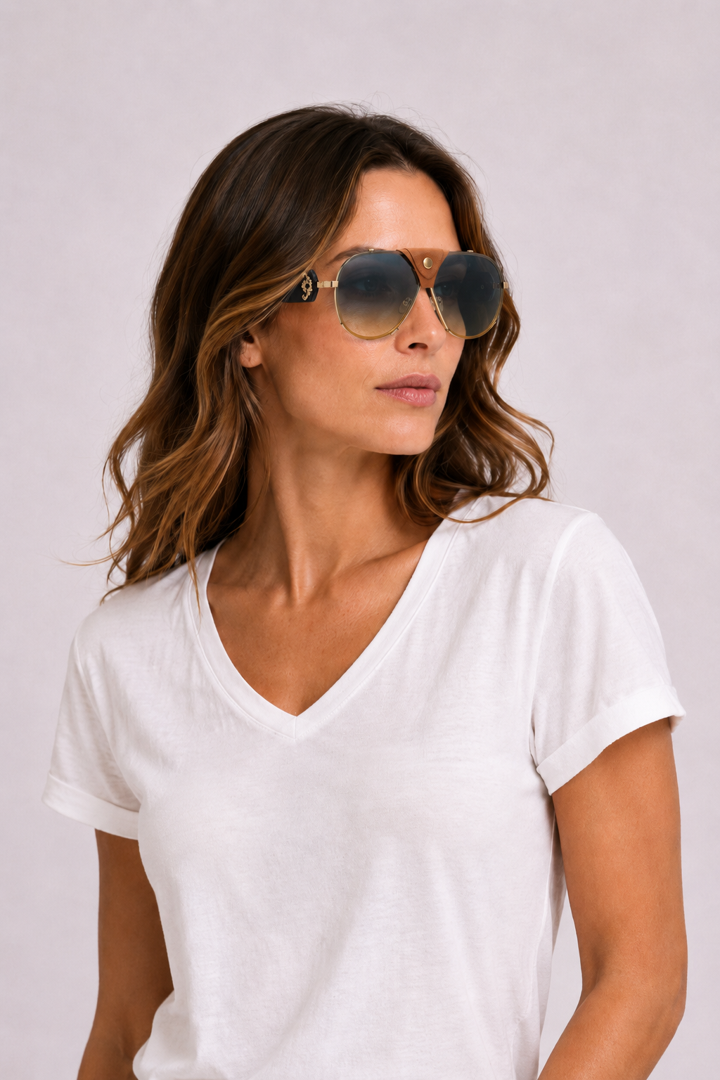 Lunettes de Soleil Aviateur Cache-Nez