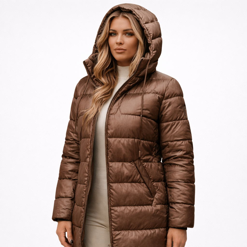 Chaqueta Larga Acolchada Urbana