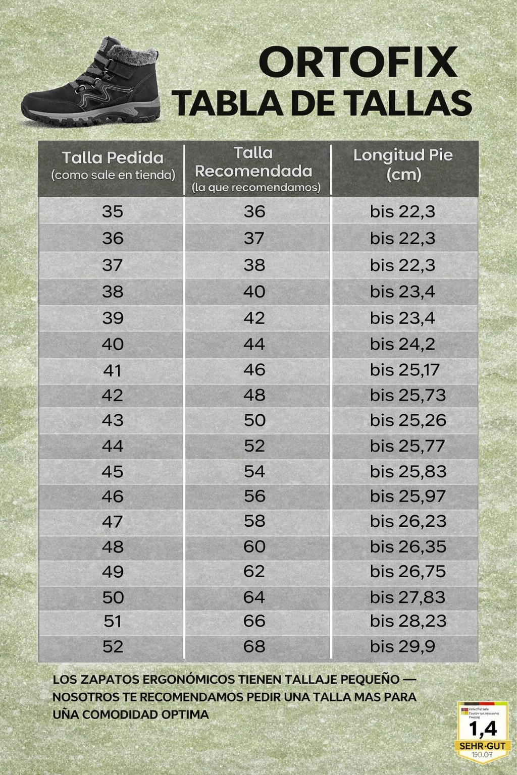 Zapatos OrthoFit Confort Para Invierno