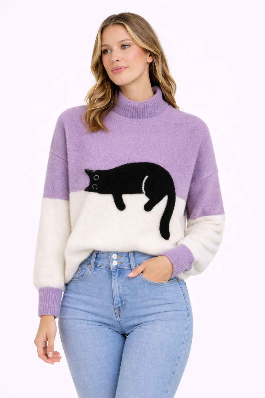 Sudadera con Estampado lustrado