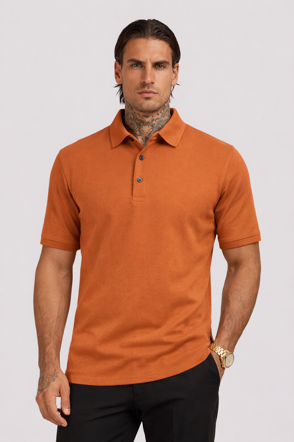 Polo de Algodón de Línea Clásica