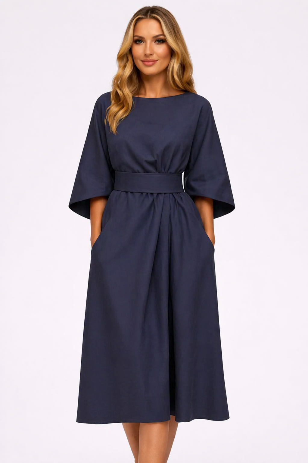Vestido Manga Amplia
