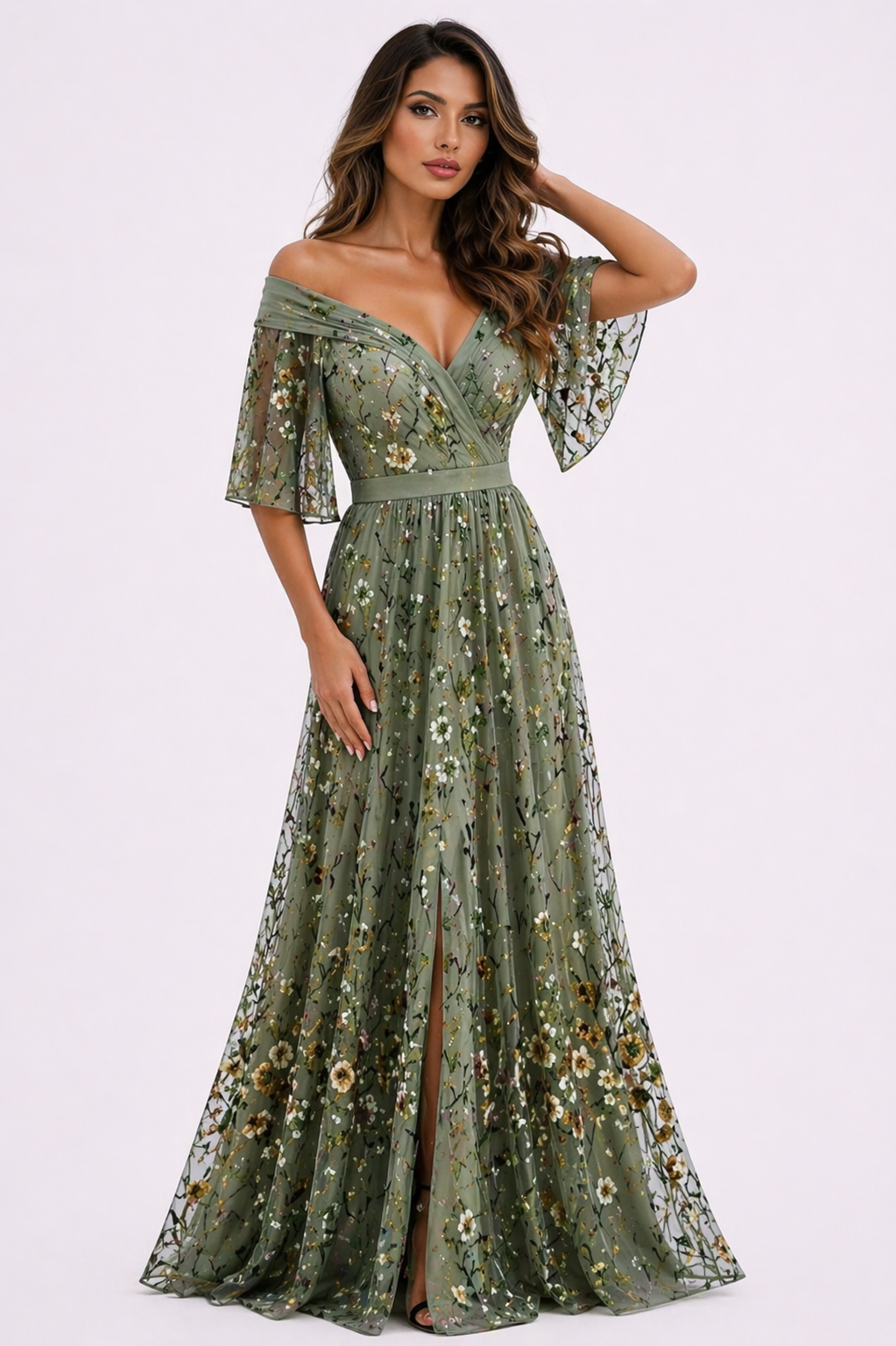 Vestido Floral Cruzado