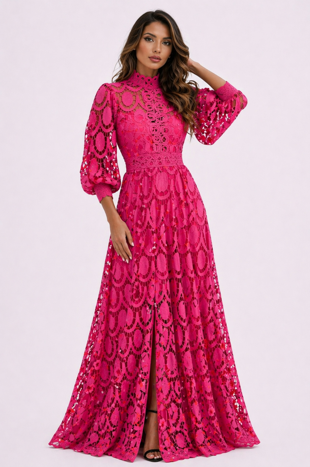 Vestido De Encaje Entallado