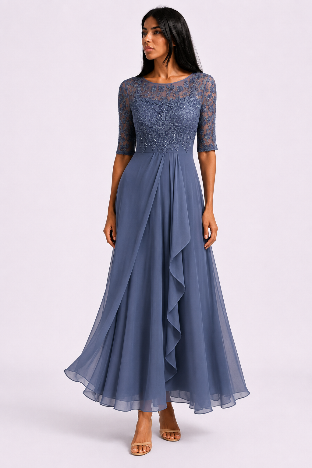 Robe Midi Buste Dentelle