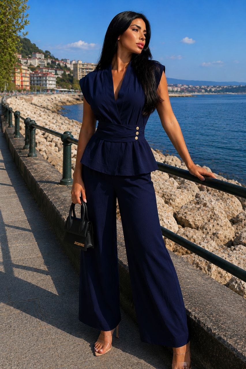 Ensemble Cache Cœur Pantalon Large