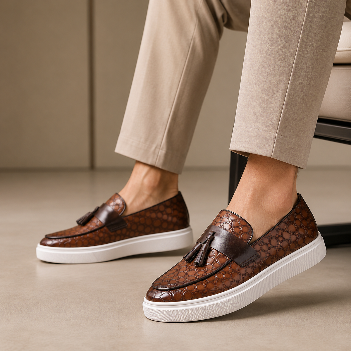 Baskets Mocassin à Glands