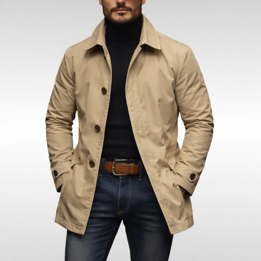 Manteau ajusté à coupe droite